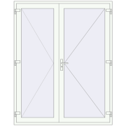 ALU LIGHT A (T94) 1750x2200 mm RAL 9016 Traffic white two-sided