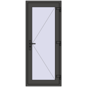 REHAU BASE 60 TERRACE (Т94) 750x1800 mm BASALT_GREY two-sided