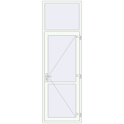 ALU LIGHT A (Z72) 910x2860 mm RAL 9016 Traffic white two-sided