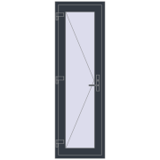 REHAU BASE 60 TERRACE (Т94) 620x1950 mm ANTHRACITE_GREY_STRUKTURAL two-sided REHAU BASE 60 TERRACE (Т94) 620x1950 mm ANTHRACITE_GREY_STRUKTURAL two-sided