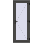 Uși de interior 800x2050 mm REHAU BASE 60 TERRACE (Т94) BASALT_GREY two-sided