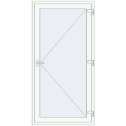 ALU LIGHT A (T94) 1100x2100 mm RAL 9016 Traffic white two-sided