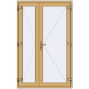 ALU LIGHT A (T94) 1300x2050 mm RAL 1002 Sand yellow two-sided