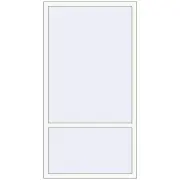 BASE REHAU EURO 60 1000x1900 mm RAL 9016 Traffic white two-sided