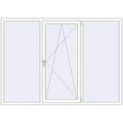 REHAU BRILLANT DESIGN 2160x1550 mm RAL 9016 Traffic white two-sided