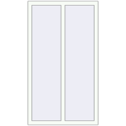 OPTIMUM REHAU EURO 70 865x1555 mm RAL 9016 Traffic white two-sided