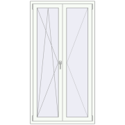 Ferestre 960x1830 mm REHAU BRILLANT DESIGN RAL 9016 Traffic white two-sided Ferestre 960x1830 mm REHAU BRILLANT DESIGN RAL 9016 Traffic white two-sided