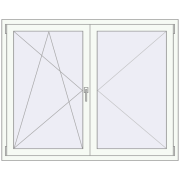 OPTIMUM REHAU EURO 70 1500x1200 mm RAL 9016 Traffic white two-sided OPTIMUM REHAU EURO 70 1500x1200 mm RAL 9016 Traffic white two-sided