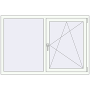 OPTIMUM REHAU EURO 70 1500x1000 mm RAL 9016 Traffic white two-sided OPTIMUM REHAU EURO 70 1500x1000 mm RAL 9016 Traffic white two-sided