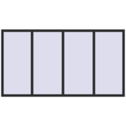 OPTIMUM REHAU EURO 70 2480x1350 mm ANTHRACITE_GREY_GLATT two-sided OPTIMUM REHAU EURO 70 2480x1350 mm ANTHRACITE_GREY_GLATT two-sided