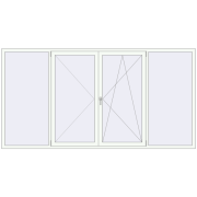 BASE REHAU EURO 60 3000x1550 mm RAL 9016 Traffic white two-sided BASE REHAU EURO 60 3000x1550 mm RAL 9016 Traffic white two-sided