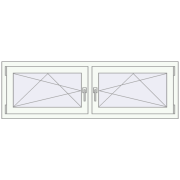 REHAU BRILLANT DESIGN 1600x500 mm RAL 9016 Traffic white two-sided