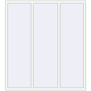 REHAU BRILLANT DESIGN 1800x2000 mm RAL 9016 Traffic white two-sided