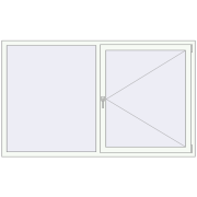 BASE REHAU EURO 60 2000x1200 mm RAL 9016 Traffic white two-sided