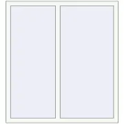 OPTIMUM REHAU EURO 70 1220x1320 mm RAL 9016 Traffic white two-sided