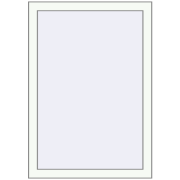 OPTIMUM REHAU EURO 70 700x1000 mm RAL 9016 Traffic white two-sided