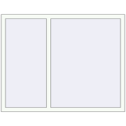 OPTIMUM REHAU EURO 70 1461x1160 mm RAL 9016 Traffic white two-sided