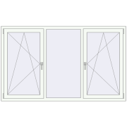 REHAU BRILLANT DESIGN 2000x1200 mm RAL 9016 Traffic white two-sided