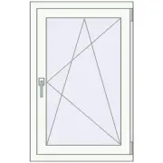 BASE REHAU EURO 60 640x990 mm RAL 9016 Traffic white two-sided