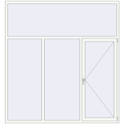 BASE REHAU EURO 60 2250x2400 mm RAL 9016 Traffic white two-sided BASE REHAU EURO 60 2250x2400 mm RAL 9016 Traffic white two-sided