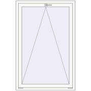 OPTIMUM REHAU EURO 70 1000x1500 mm RAL 9016 Traffic white two-sided