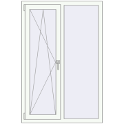 ALU LIGHT A 1000x1500 mm RAL 9016 Traffic white two-sided