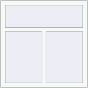 BASE REHAU EURO 60 1000x1000 mm RAL 9016 Traffic white two-sided