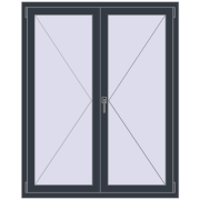 Ferestre 1200x1500 mm ENERGY-SAVING REHAU SYNEGO MD ANTHRACITE_GREY_STRUKTURAL two-sided