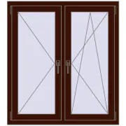 OPTIMUM REHAU EURO 70 1050x1160 mm BLACK_CHERRY two-sided OPTIMUM REHAU EURO 70 1050x1160 mm BLACK_CHERRY two-sided