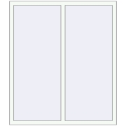 Ferestre 1300x1500 mm ALU STANDARD 72 RAL 9016 Traffic white two-sided