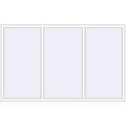 OPTIMUM REHAU EURO 70 2350x1450 mm RAL 9016 Traffic white two-sided