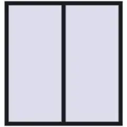 BASE REHAU EURO 60 1470x1550 mm BLACK_COOL_110L-2 two-sided