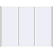 REHAU ARTEVO 2300x1800 mm RAL 9016 Traffic white two-sided REHAU ARTEVO 2300x1800 mm RAL 9016 Traffic white two-sided