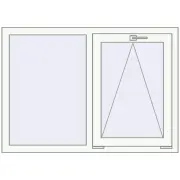 OPTIMUM REHAU EURO 70 1200x850 mm RAL 9016 Traffic white two-sided OPTIMUM REHAU EURO 70 1200x850 mm RAL 9016 Traffic white two-sided