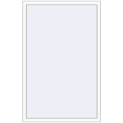 OPTIMUM REHAU EURO 70 1050x1650 mm RAL 9016 Traffic white two-sided
