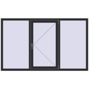 OPTIMUM REHAU EURO 70 2000x1200 mm ANTHRACITE_GREY_GLATT two-sided