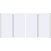 ALU STANDARD 72 3000x1500 mm RAL 9016 Traffic white two-sided