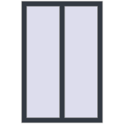 REHAU BRILLANT DESIGN 800x1200 mm ANTHRACITE_GREY_STRUKTURAL two-sided
