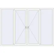 REHAU BRILLANT DESIGN 2480x1765 mm RAL 9016 Traffic white two-sided REHAU BRILLANT DESIGN 2480x1765 mm RAL 9016 Traffic white two-sided