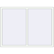 REHAU ARTEVO 1600x1200 mm RAL 9016 Traffic white two-sided REHAU ARTEVO 1600x1200 mm RAL 9016 Traffic white two-sided