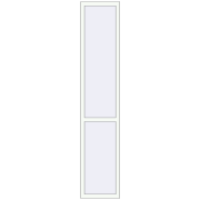 REHAU ARTEVO 500x2500 mm RAL 9016 Traffic white two-sided REHAU ARTEVO 500x2500 mm RAL 9016 Traffic white two-sided