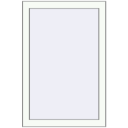 BASE REHAU EURO 60 600x900 mm RAL 9016 Traffic white two-sided