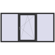 OPTIMUM REHAU EURO 70 2200x1200 mm ANTHRACITE_GREY_GLATT two-sided OPTIMUM REHAU EURO 70 2200x1200 mm ANTHRACITE_GREY_GLATT two-sided