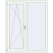 ENERGY-SAVING REHAU SYNEGO MD 1200x1500 mm RAL 9016 Traffic white two-sided ENERGY-SAVING REHAU SYNEGO MD 1200x1500 mm RAL 9016 Traffic white two-sided