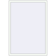 BASE REHAU EURO 60 1062x1570 mm RAL 9016 Traffic white two-sided