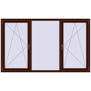 ENERGY-SAVING REHAU SYNEGO MD 2250x1350 mm BLACK_CHERRY two-sided ENERGY-SAVING REHAU SYNEGO MD 2250x1350 mm BLACK_CHERRY two-sided