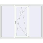 OPTIMUM REHAU EURO 70 2000x1600 mm RAL 9016 Traffic white two-sided