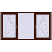 REHAU ARTEVO 2000x1100 mm BLACK_CHERRY two-sided