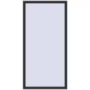 REHAU ARTEVO 900x1750 mm ANTHRACITE_GREY_GLATT two-sided