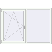 OPTIMUM REHAU EURO 70 1640x1160 mm RAL 9016 Traffic white two-sided OPTIMUM REHAU EURO 70 1640x1160 mm RAL 9016 Traffic white two-sided